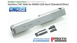 Stainless CNC Slide for MARUI G26 Gen3 (Standard/Silver)